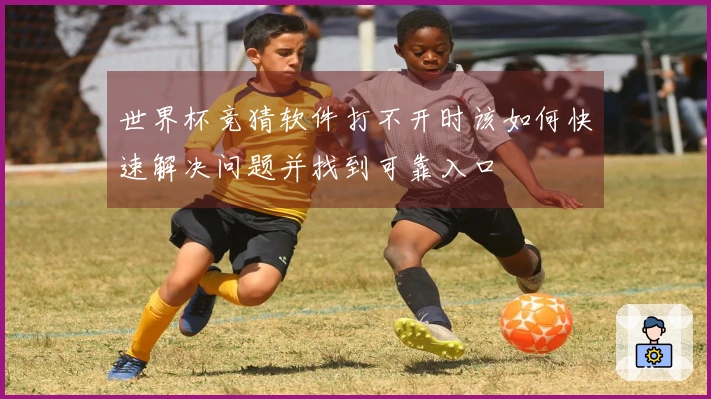 世界杯竞猜软件打不开时该如何快速解决问题并找到可靠入口
