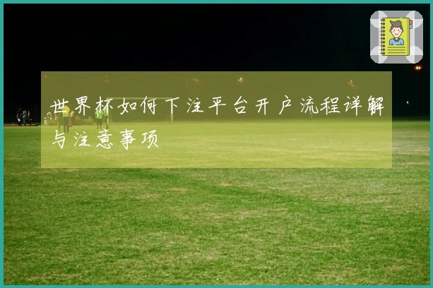 世界杯如何下注平台开户流程详解与注意事项